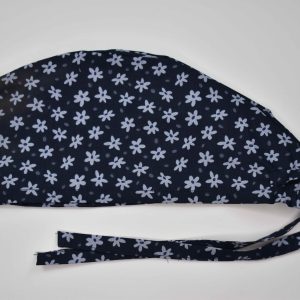 کلاه اتاق عمل مدل گلباران طوسی - SS 10204