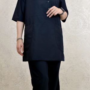 اسکراب پزشکی سه دکمه سورمه ای تیره تترون